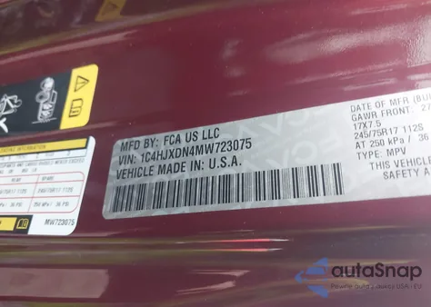 2021 Jeep Wrangler Unlimited Islander 4X4 from USA, damaged, VIN 1C4HJXDN4MW723075